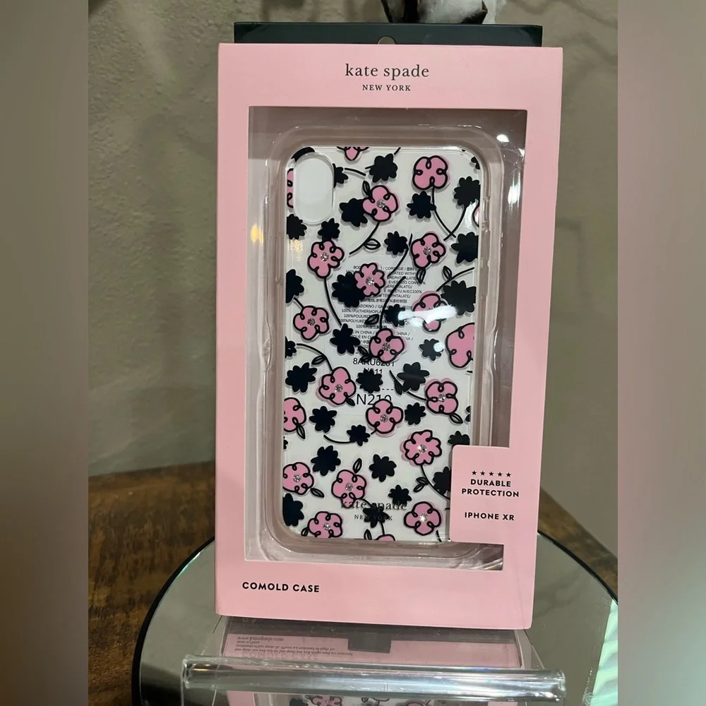 Kate Spade Jeweled Floradoodle iPhone XR Case, new!